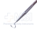 Pigtail Probe, Stainless Steel, 8mm Diameter Pigtail Curved Probes, Suture Eyes Just Back of Blunt Ends, Round Knurled Handle, Polished Finish, Overall Length 6" (150mm) - 5-5362-C