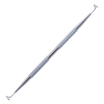 Pigtail Probe, Stainless Steel, 8mm Diameter Pigtail Curved Probes, Suture Eyes Just Back of Blunt Ends, Round Knurled Handle, Polished Finish, Overall Length 6" (150mm) E4251C,4823E,K7-2900,08-13125,E4251 C