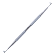 Pigtail Probe, Stainless Steel, 8mm Diameter Pigtail Curved Probes, Suture Eyes Just Back of Blunt Ends, Round Knurled Handle, Polished Finish, Overall Length 6" (150mm) E4251C,4823E,K7-2900,08-13125,E4251 C