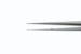 Rhoton Style Micro Ring Tip Forceps, 1mm x 0.5mm Straight Tip, Diamond Impregnated Tips, 8mm Diameter Round Handle, Overall Length 7" (180mm) - 5115-250