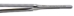 Rhoton Style Micro Ring Tip Forceps, 1mm x 0.5mm Straight Tip, Diamond Impregnated Tips, 8mm Diameter Round Handle, Overall Length 7" (180mm) - 5115-250
