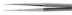 Rhoton Style Micro Ring Tip Forceps, 1mm x 0.5mm Straight Tip, Diamond Impregnated Tips, 8mm Diameter Round Handle, Overall Length 7" (180mm) - 5115-250