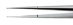 Microsurgical Ring Tip Forceps, Straight 1mm x 0.5mm Diamond Dusted Jaws, 8mm Round Diamond Knurled Handle, 1mm Guide Pin, Overall Length 7" (180mm) - IA8018DC