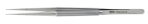 Microsurgical Ring Tip Forceps, Straight 1mm x 0.5mm Diamond Dusted Jaws, 8mm Round Diamond Knurled Handle, 1mm Guide Pin, Overall Length 7" (180mm) 