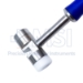 Mallet, Silicone Handle, 11.44oz, One Metal Disk, One Plastic Disk, Diameter 0.984" (25mm), Overall Length 7-1/2" (190mm) - M12250