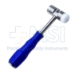 Mallet, Silicone Handle, 11.44oz, One Metal Disk, One Plastic Disk, Diameter 0.984" (25mm), Overall Length 7-1/2" (190mm) - M12250