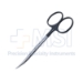 Stevens Tenotomy Scissors, Super Cut, Curved, Blunt Tips, Botttom Blade Serrated, Black Ring Handles, Overall Length 4-1/2" (115mm) - 19-133168