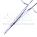 Eye Scissors, Straight, Blunt Tips, 29mm Mid-Screw To Tip, Ribbon Style Ring Handle, Polished Finish On Blades, Overall Length 4-1/4" (109mm) - 5-4527