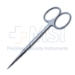 Eye Scissors, Straight, Sharp Tips, 32mm Mid-Screw To Tip, Ring Handle, Polished Finish On Blades, Overall Length 4-1/4" (109mm) - 11-5-8511
