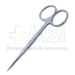 Eye Scissors, Straight, Sharp Tips, 32mm Mid-Screw To Tip, Ring Handle, Polished Finish On Blades, Overall Length 4-1/4" (109mm) - 5-4535