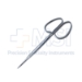 Iris Scissors, Straight, Sharp Tips, 25mm Mid-Screw To Tip, Ribbon Style Ring Handle, Polished Finish On Blades, Overall Length 4-1/8" (105mm) - 5-4511
