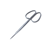 Iris Scissors, Straight, Sharp Tips, 25mm Mid-Screw To Tip, Ribbon Style Ring Handle, Polished Finish On Blades, Overall Length 4-1/8" (105mm) 953770,May-11,E3400 I