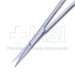 Iris Scissors, Straight, Sharp Tips, 28mm Mid-Screw To Tip, Ribbon Style Ring Handle, Polished Finish On Blades, Overall Length 3-7/8" (100mm) - 5-4515