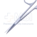 Iris Scissors, Straight, Sharp Tips, Light Standard Pattern, 25mm Mid-Screw To Tip, Ribbon Style Ring Handle, Polished Finish On Blades, Overall Length 3-7/8" (100mm) - 5-4517