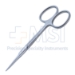 Iris Scissors, Straight, Sharp Tips, Light Standard Pattern, 25mm Mid-Screw To Tip, Ribbon Style Ring Handle, Polished Finish On Blades, Overall Length 3-7/8" (100mm) - 5-4517