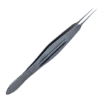 Straight Tying Forceps, Straight Shafts, 5mm Tying Platform, Wide Handle, Dull Finish, Overall Length 4-3/8" (110mm) 368287,May-08,E1897