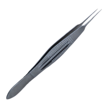 Straight Tying Forceps, Straight Shafts, 5mm Tying Platform, Wide Handle, Dull Finish, Overall Length 4-3/8" (110mm) 368287,May-08,E1897