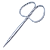Utility Scissors, Straight, Blunt Tips, 25mm Mid-Screw To Tip, Ribbon Style Handle, Two-Tone Finish, Overall Length 4-1/4" (131mm) 1020975,May-95,E3584 I