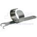 Millard (Kilner) Double Hook, Swivel Ring, 11mm Blade Width, 11mm Blade Length, 32mm Ring Width, 25mm Ring Height, Overall Length 3-1/4" (84mm) - 19004-16-1772