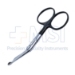 Lister Bandage Scissors, Super Cut, Angled, Probe Tip, Black Ring Handles, Overall Length 3-1/2" (90mm) - 19-133694
