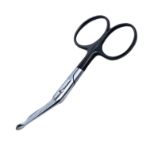 Lister Bandage Scissors, Super Cut, Angled, Probe Tip, Black Ring Handles, Overall Length 3-1/2" (90mm) 