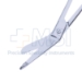 Lister Bandage Scissors, Angled, Probe Tip, Two Tone Finish, Overall Length 5-1/2" (140mm) - 19-13696