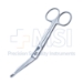 Lister Bandage Scissors, Angled, Probe Tip, Two Tone Finish, Overall Length 5-1/2" (140mm) - 19-13696