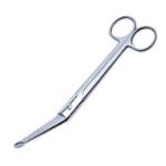 Lister Bandage Scissors, Angled, Probe Tip, Two Tone Finish, Overall Length 7-1/4" (185mm) 