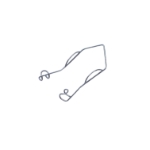 Premature Infant Self Retaining Retractor, Medium, Round Wire Blades, Blade Length 5mm, Overall Length 1-1/2" (38mm) 