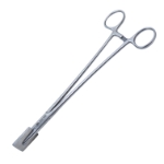 Proud Fascia Crusher Forceps, Wide Box Lock, 32mm x 22mm Plate, Ring Handles, Overall Length 9-3/4" (248mm) 