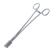 Proud Fascia Crusher Forceps, Wide Box Lock, 32mm x 22mm Plate, Ring Handles, Overall Length 9-3/4" (248mm) 