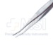 Puntenney Tying Forceps, Curved Shafts, 12mm Tying Platform, Serrated Handle, Polished Finish, Overall Length 4" (102mm) - 5-2995