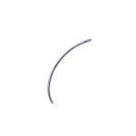 Regular Surgeons Needle, 3/8 Circle, Tapered Point, Size 16 