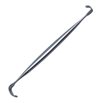 Ragnell Retractor, Double Ended, 4mm x 8mm Blade, 6mm x 15mm Blade, Overall Length 5-3/4" (145mm) 