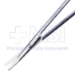 Ragnell (Kilner-Ragnell) Dissecting Scissors, Curved, Blunt Tips, Special Flat Points For Dissecting Skin, Two Tone Finish, Overall Length 5-1/3" (135mm) - 19-13300