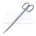 Ragnell (Kilner-Ragnell) Dissecting Scissors, Curved, Blunt Tips, Special Flat Points For Dissecting Skin, Two Tone Finish, Overall Length 5-1/3" (135mm) - 19-13300