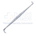 Ragnell-Linde Retractor, Double Ended, Serrated, 4mm x 8mm Blade, 6mm x 15mm Blade, Overall Length 5-1/4" (133mm) - F9982