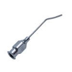 Randolph Cyclodialysis Cannula, 19ga, Polished Finish, Very Flattened Shaft, 12mm Tip To Bend, With Opening, Working Length 1-1/8" (27mm), Overall Length 1-7/8" (47mm) E0506,1162E,E0506