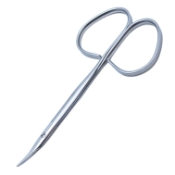 Reeh Stitch Scissors, Curved Rounded Tips, Micro Hook at End of Lower Blade, 19mm Mid-Screw to Tip, Ribbon Style Ring Handle, Overall Length 3-7/8" (98mm) 988468,May-06,E3595 I
