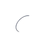 Regular Surgeons Needle, Half Circle, Tapered Point, Size 5 