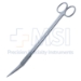 Resano-Capsule Scissors, Angled Upwards, Blunt/Sharp Tips, Flat/Round Handle, Satin Finish Crosswise, Overall Length 9-5/8" (245mm) - 19-13377B
