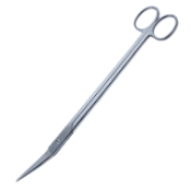 Resano-Capsule Scissors, Angled Upwards, Blunt/Sharp Tips, Flat/Round Handle, Satin Finish Crosswise, Overall Length 9-5/8" (245mm) 