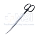 Reynolds (Jamison) Scissors, Super Cut, Curved, Bottom Blade Serrated, Black Ring Handles, Overall Length 5-1/2" (140mm) - 19-133312