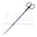Reynolds (Jamison) Scissors, Super Cut, Curved, Bottom Blade Serrated, Tenotomy Tips, Black Ring Handles, Overall Length 6-1/4" (159mm) - 19-133318