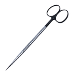 Reynolds (Jamison) Scissors, Super Cut, Straight, Bottom Blade Serrated, Black Ring Handles, Overall Length 6-1/4" (159mm) 