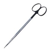 Reynolds (Jamison) Scissors, Super Cut, Straight, Bottom Blade Serrated, Black Ring Handles, Overall Length 6-1/4" (159mm) 