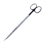 Reynolds (Jamison) Scissors, Super Cut, Curved, Sharp Tips, Black Ring Handles, Overall Length 8" (203mm) 