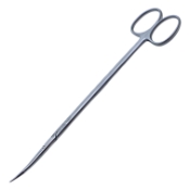 Reynolds (Jamison) Scissors, Curved, Tenotomy Style Tips, Two Tone Finish, Overall Length 7" (180mm) 