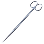 Reynolds (Jamison) Scissors, Curved, Tenotomy Style Tips, Two Tone Finish, Overall Length 8" (203mm) 