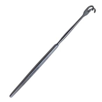 Rigid Rake Retractor, 2 Prongs, Blunt, Wide, Overall Length 6-1/2" (165mm) 